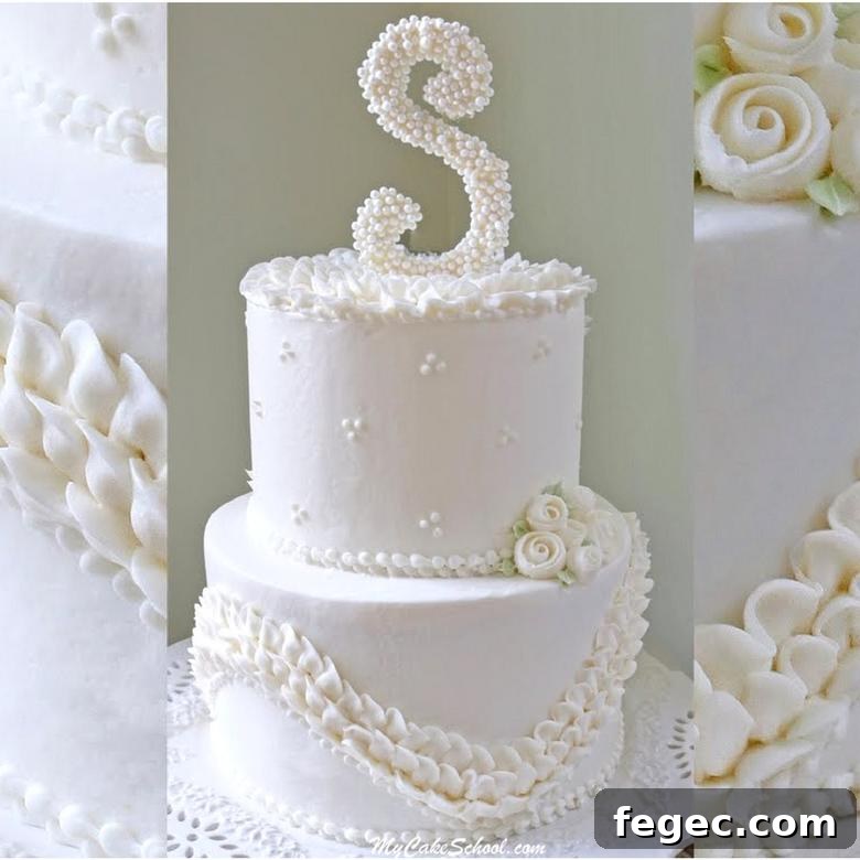 Ruffles and Pearls Cake Tutorial