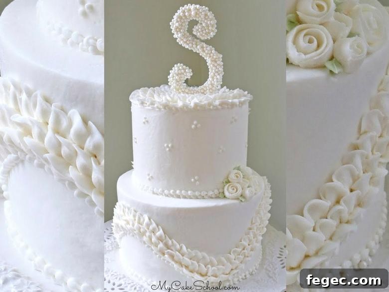 Ruffles and Pearls Cake Video Tutorial 