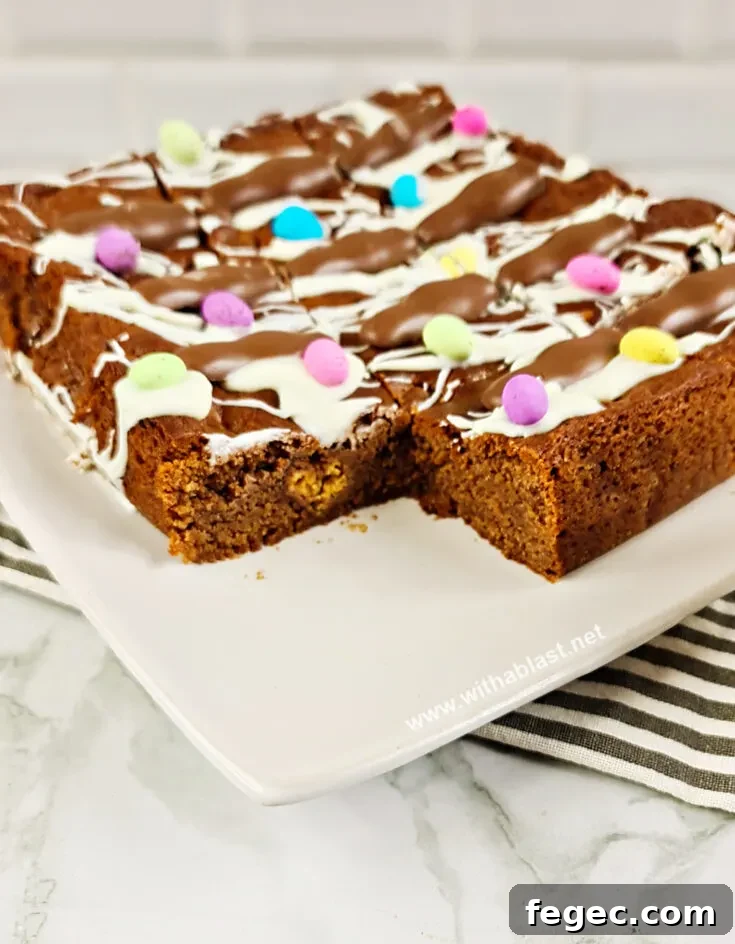 Easter Blondies Easter Blondies