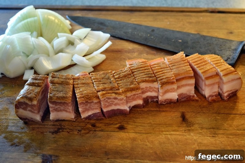 Spicy Jalapeño Bacon Jam Recipe for Sandwiches & Appetizers 3 Rough Chop Bacon & Onion