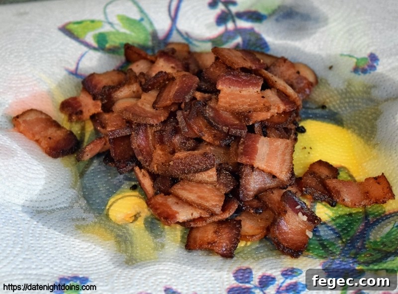 Spicy Jalapeño Bacon Jam Recipe for Sandwiches & Appetizers 6 Drain the Bacon on Paper Towels