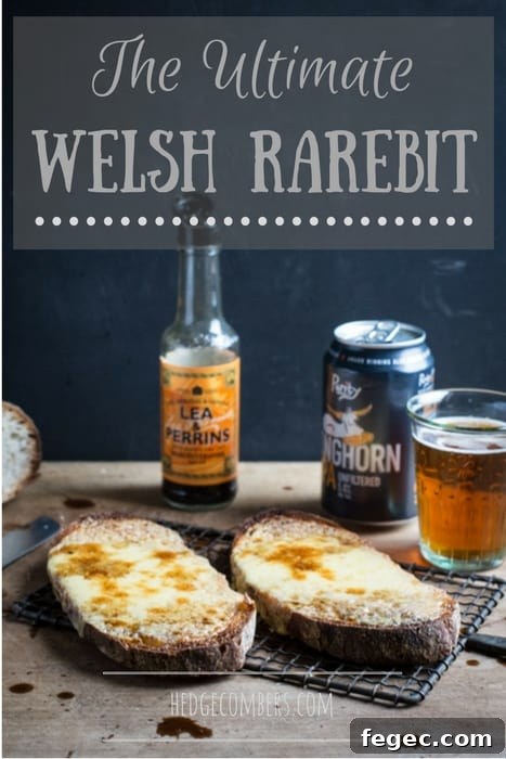 Cheese on toast, beer and Worcester sauce
