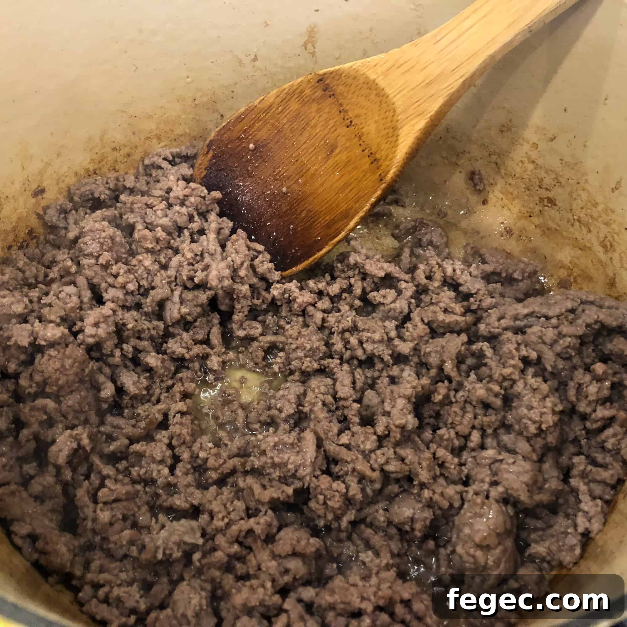 Classic Homemade Turkey Stuffing Recipe from Mom 3 Brown the beef and drain the grease
