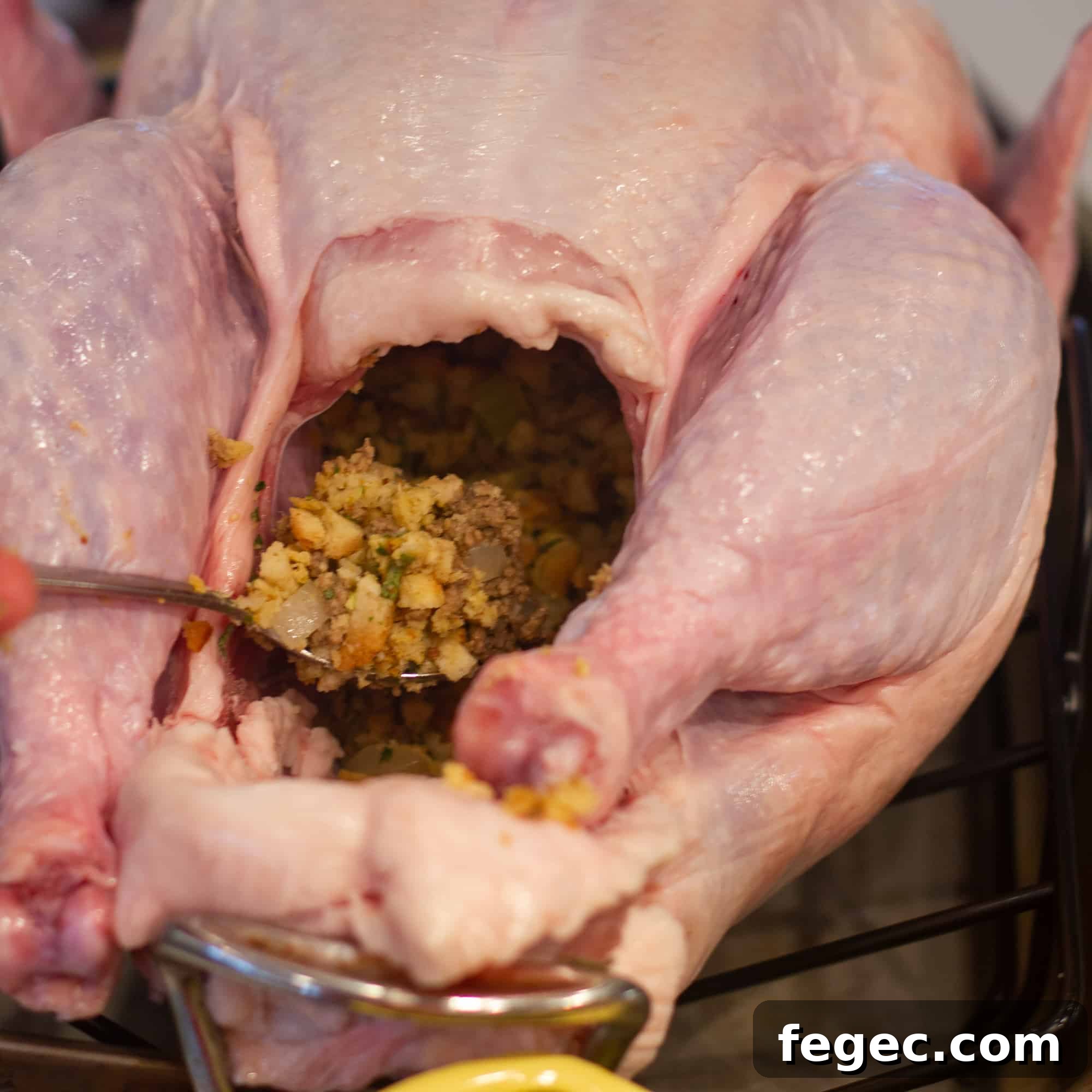 Classic Homemade Turkey Stuffing Recipe from Mom 6 Fill the cavity with the stuffing