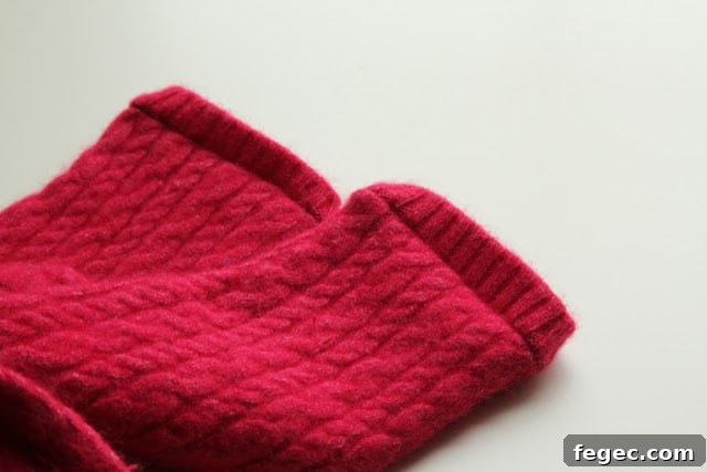 How to Turn a Woman’s Sweater into a Girl’s Cardigan 6 img 195 5