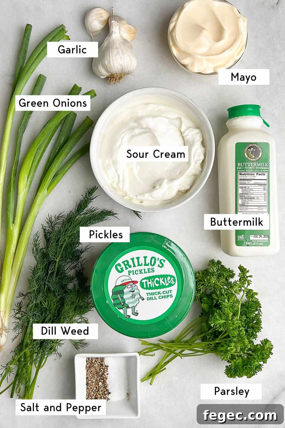 Creamy Dill Pickle Dip Recipe for Parties and Snacks 4 ingredients needed for dill pickle dip