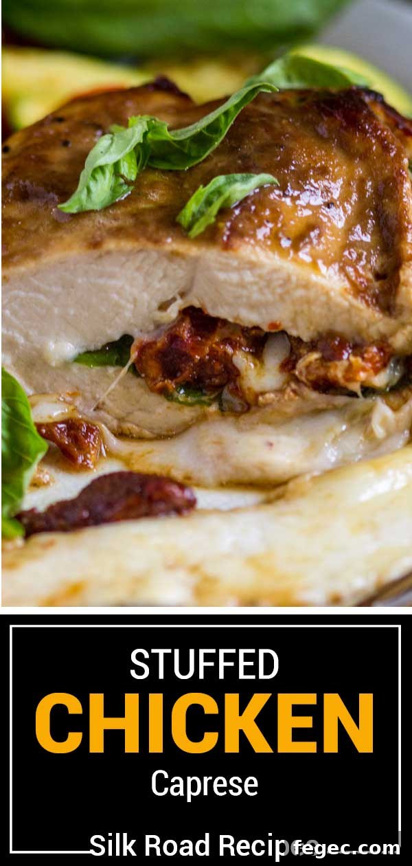 titled image (and shown): stuffed chicken caprese