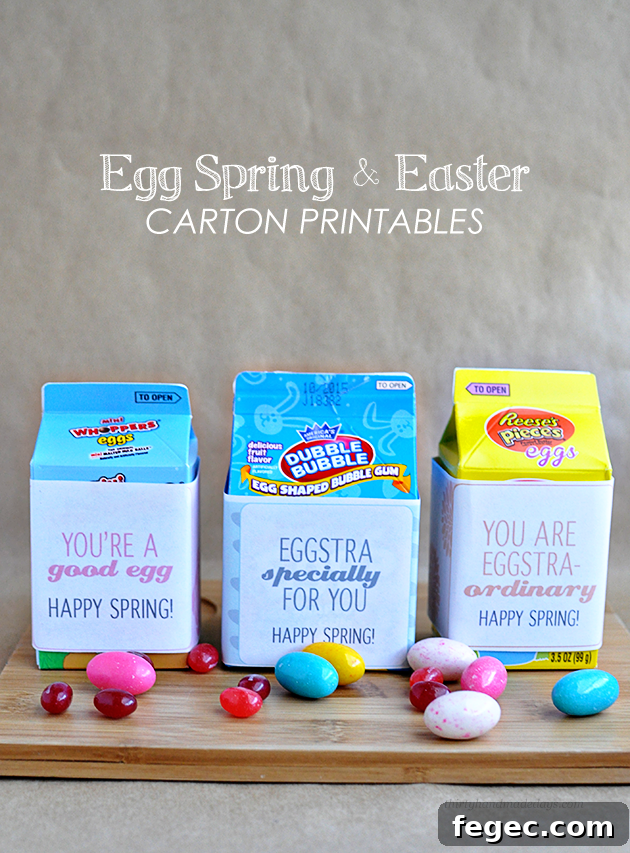 Fun Egg Carton printables for the spring and Easter | Thirty Handmade Days