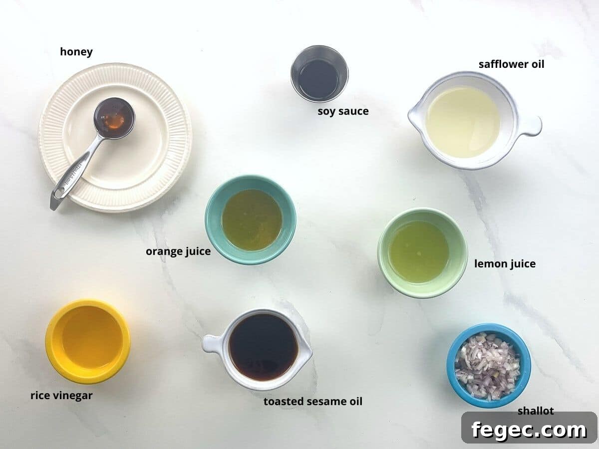 ingredients in bowls