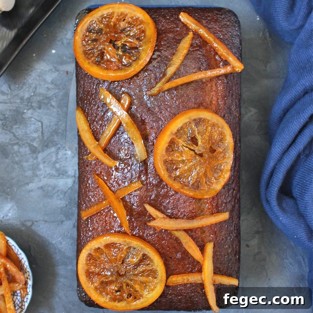 Honey Cake from above next to a blue towel