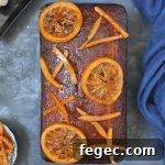 Orange Glazed Spiced Honey Cake with Candied Oranges