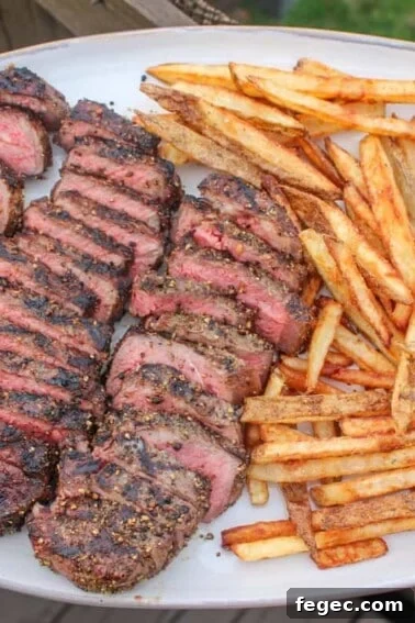 Peppercorn Herb Steak and Fries