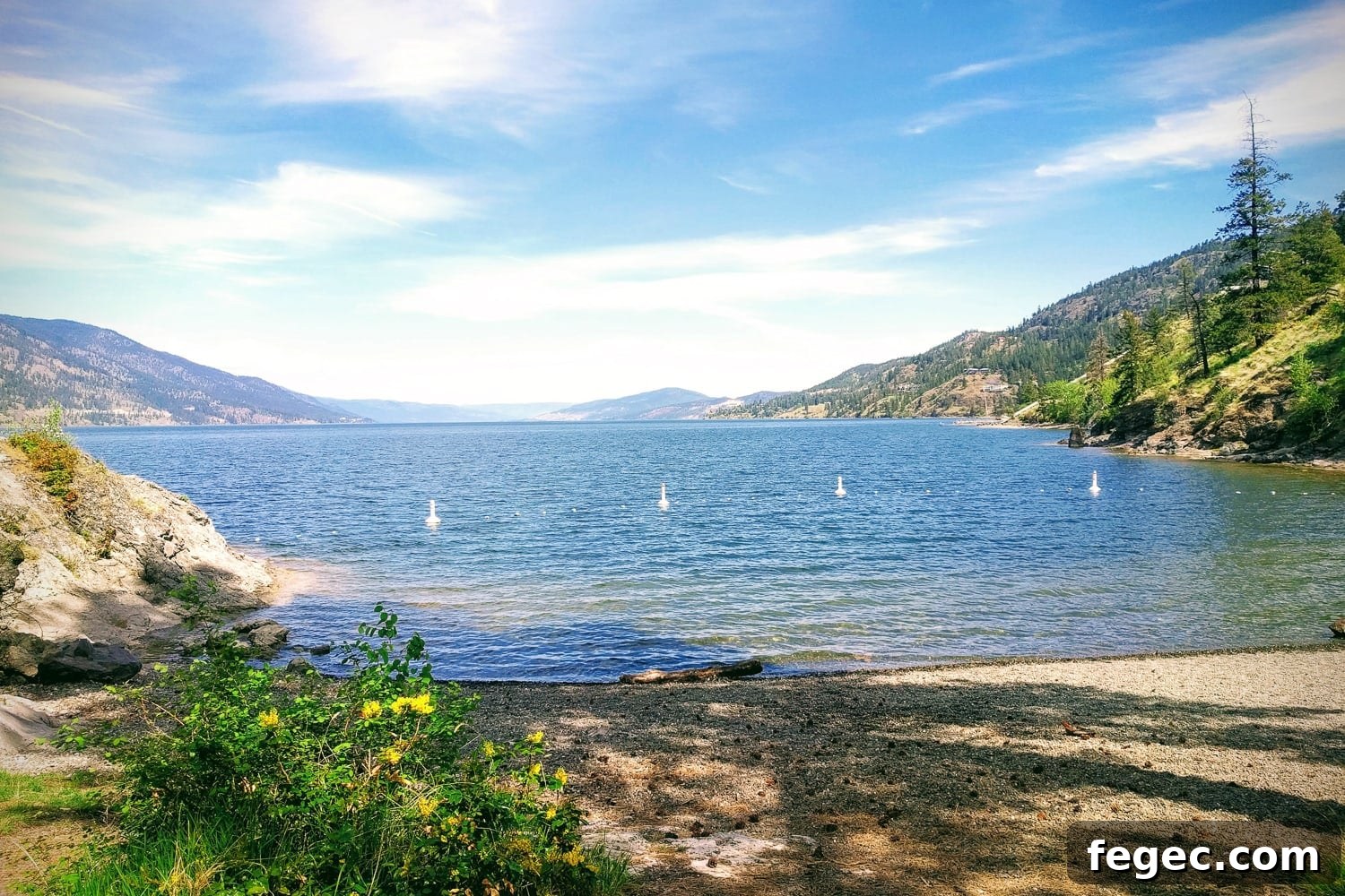 30 Fun Summer Staycation Ideas for Family and Friends 3 Small secluded beach in Kelowna BC.