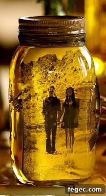 Vintage Photo Mason Jar | 25+ Sweet Gifts for Him for Valentine's Day