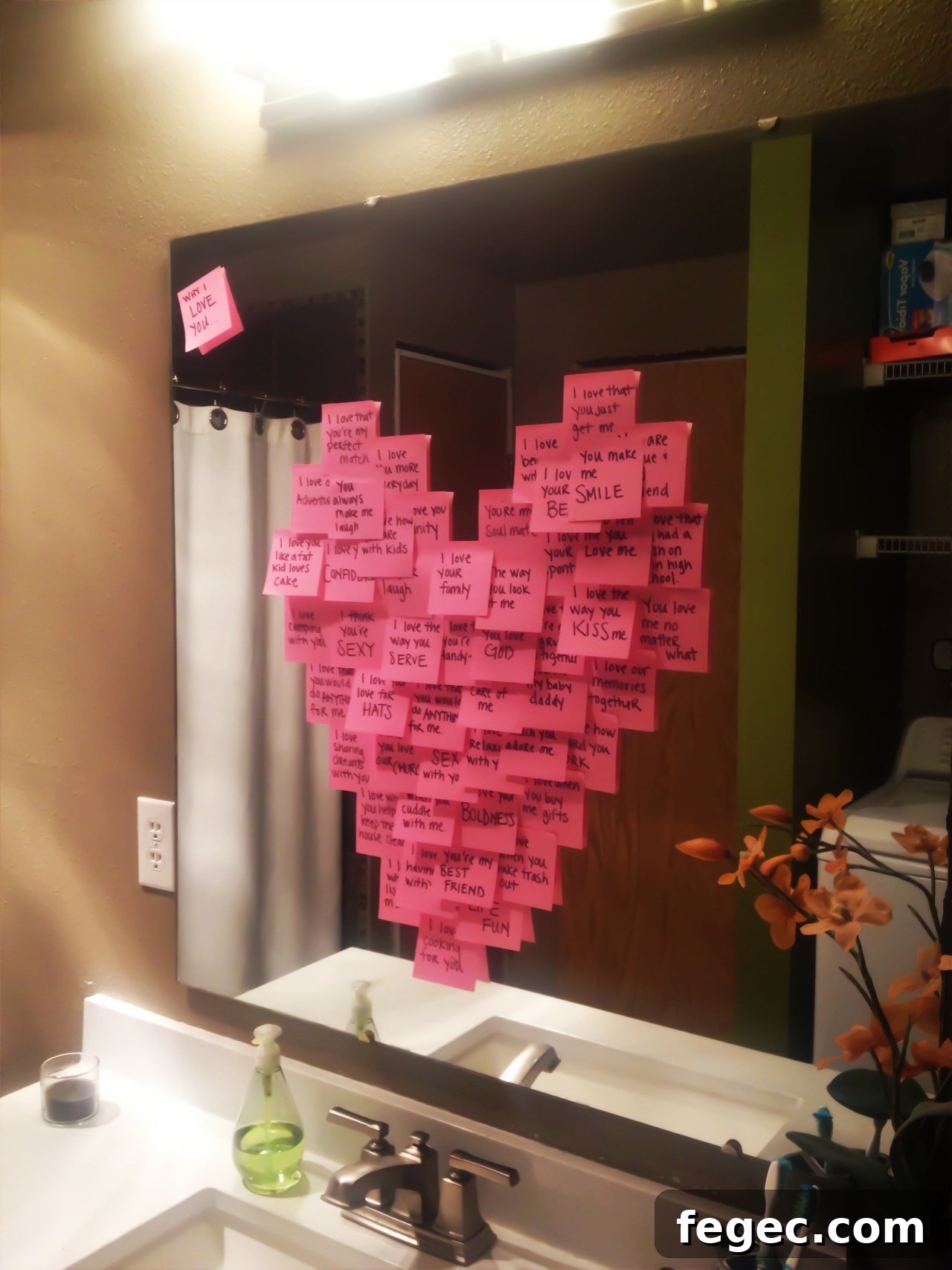 Sticky notes heart | 25+ Sweet Gifts for Him for Valentine's Day