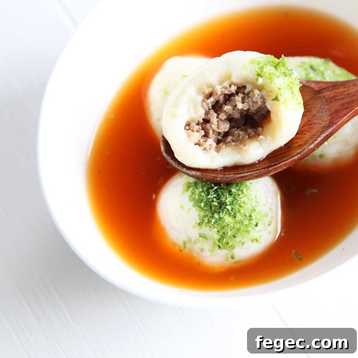 tang yuan fillings idea: tofu tang yuan with impossible meat fililng