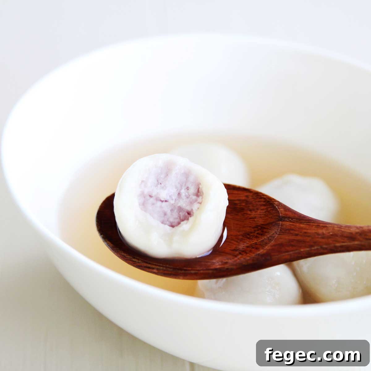 Taro Tang Yuan - Chinese Glutinous Rice Balls Recipe (Gluten Free, Vegan)