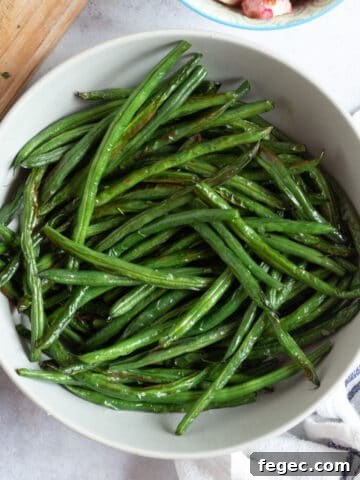 Air fryer green beans.