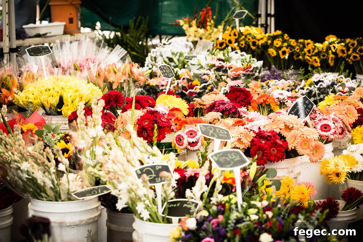 farmers market flowers