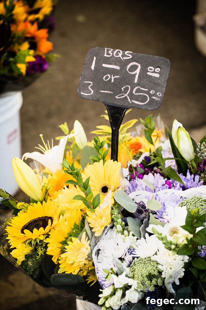 farmers market flower bouquet