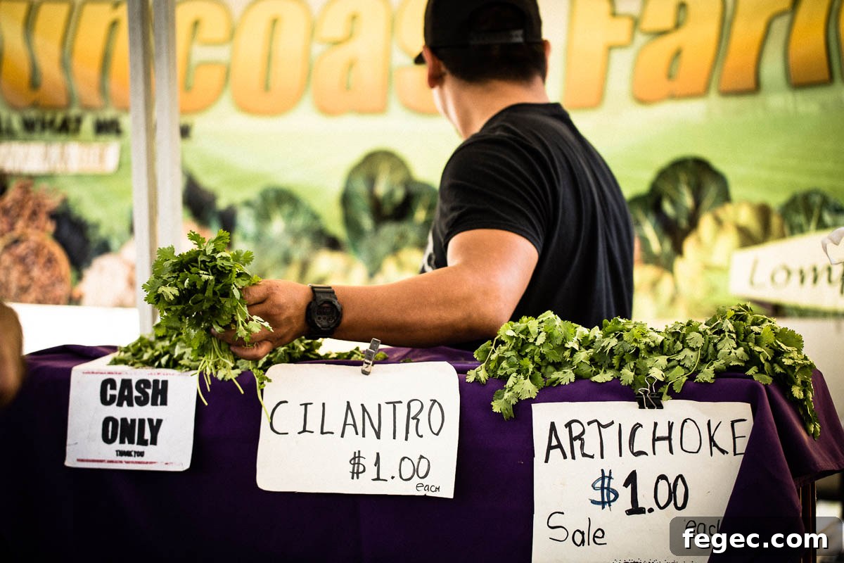 farmers market herbs