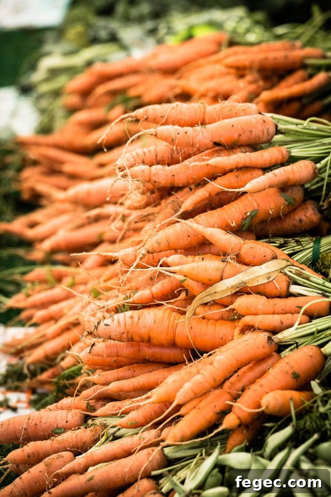carrots at farmers market