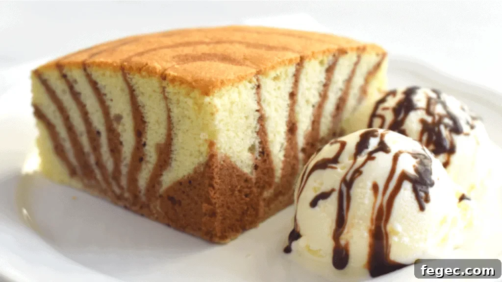 Classic Victoria Sponge Cake Recipe with Light Raspberry Filling 3 zebra cake