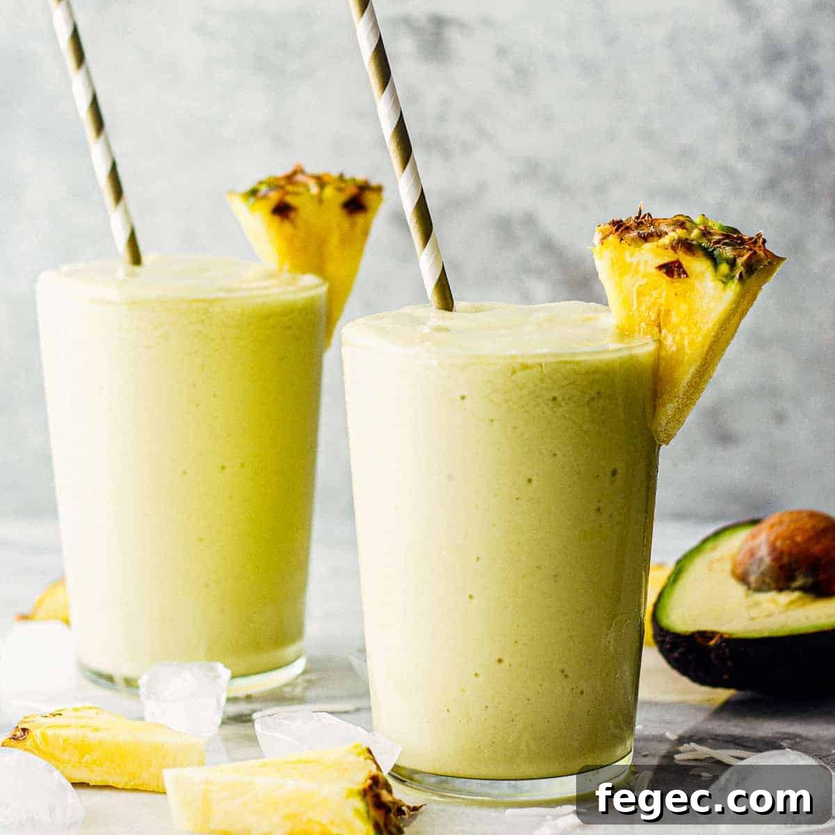Island Green Tropical Smoothie Recipe for Refreshing Energy 11 Pineapple Avocado Smoothie
