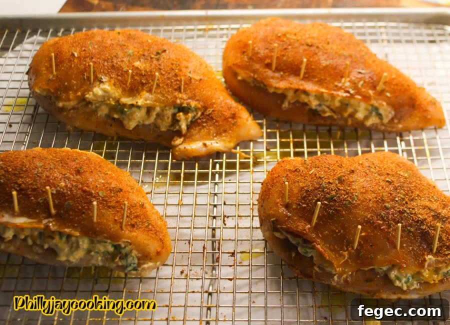 Cheesy Spinach-Stuffed Chicken Breasts: Juicy Oven-Baked Recipe 11 Breasts