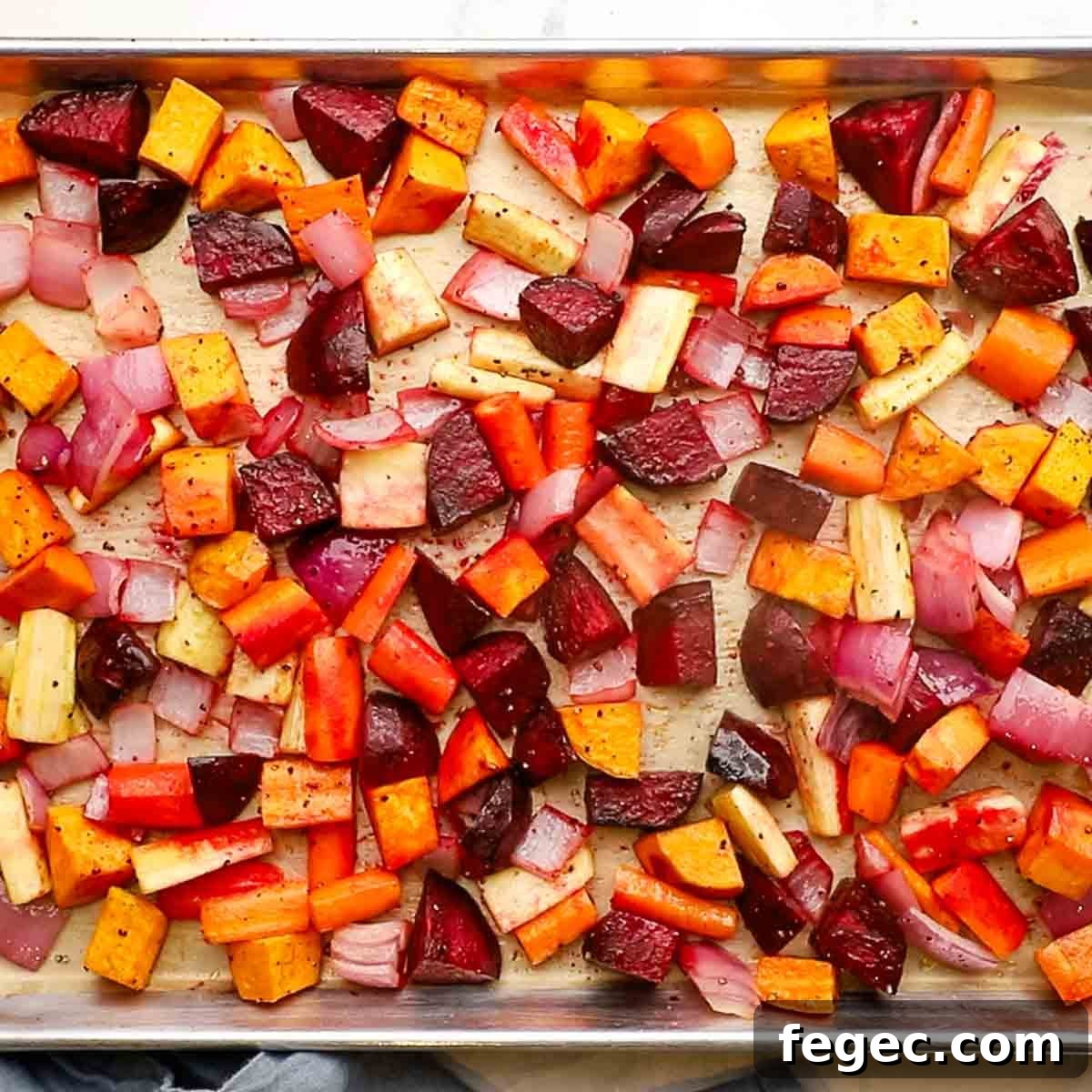 root veggies halfway done