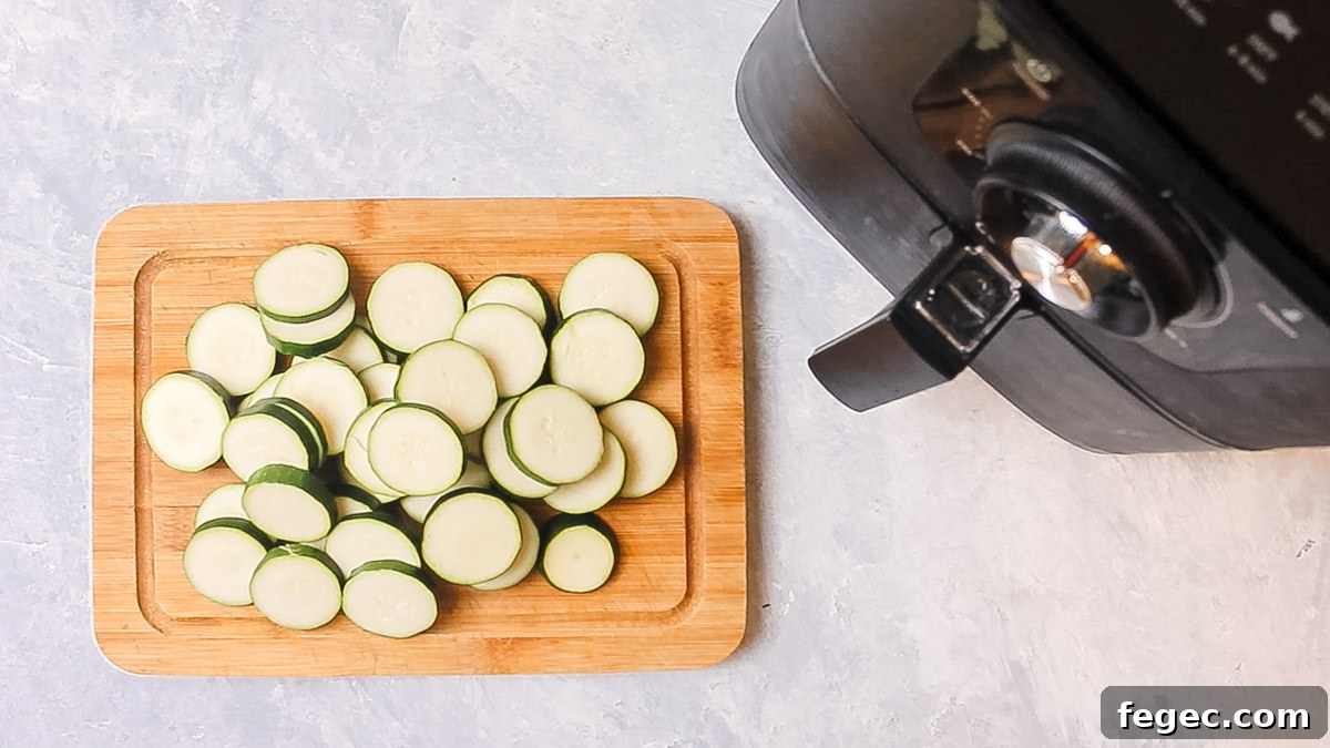sliced zucchini