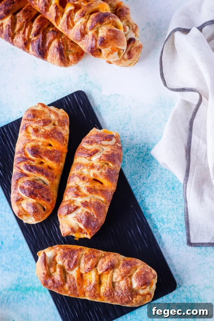 easy ham cheese pretzel rolls