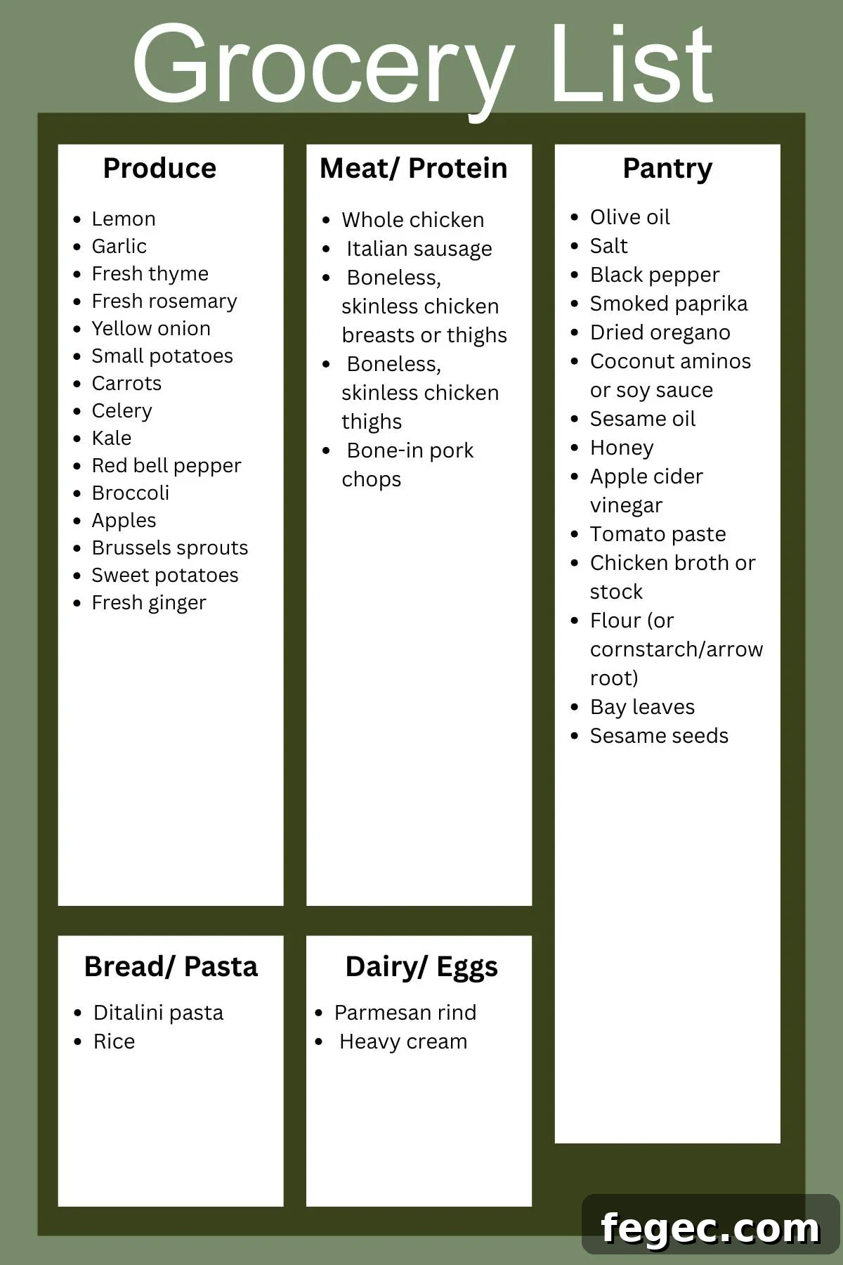 Weekly Meal Plan for Feb 8–14, 2026: Dinners, Snacks & Prep Tips 3 Grocery list preview