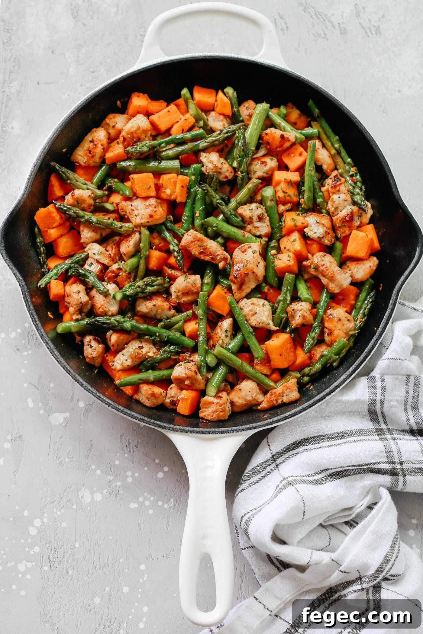  Asparagus Sweet Potato Chicken Skillet Primavera Kitchen