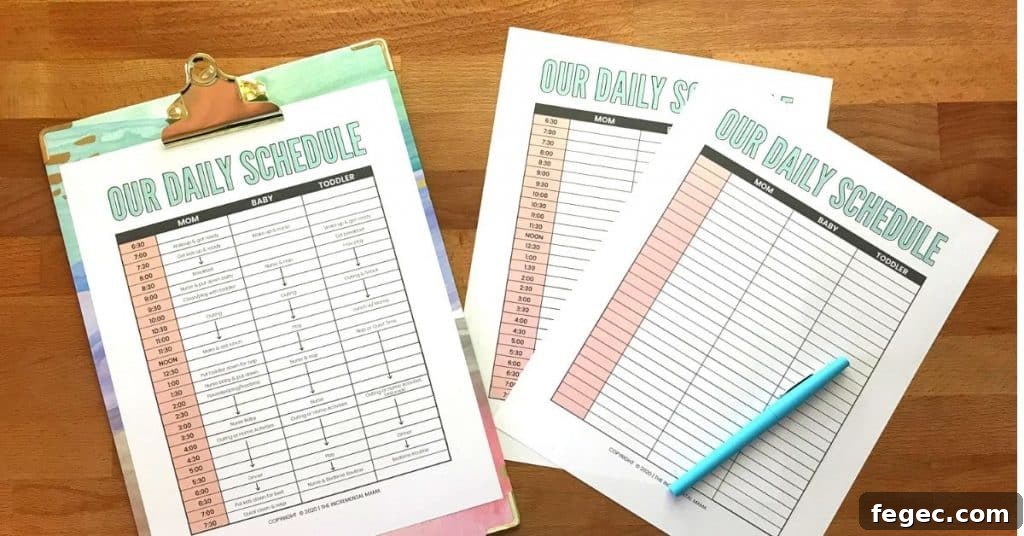 Stay-at-Home Mom Daily Schedule for Toddler and Baby (Free Printable) 2 img 4475 1