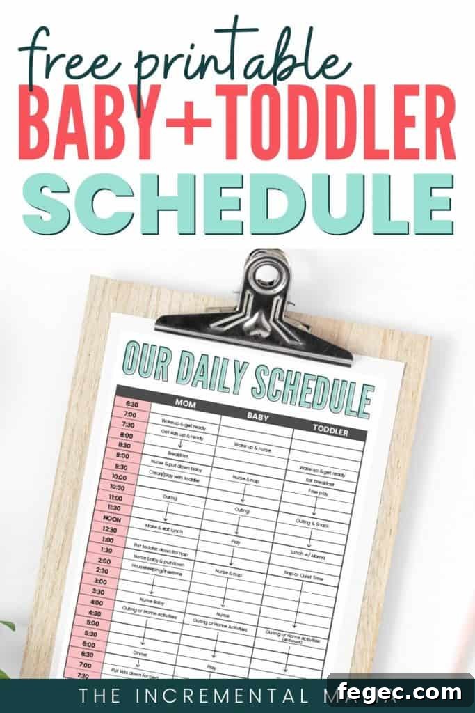 Stay-at-Home Mom Daily Schedule for Toddler and Baby (Free Printable) 10 img 4475 9