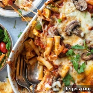 Creamy Vegetarian Pasta Bake with Roasted Vegetables 7 Vegetarian Pasta Bake