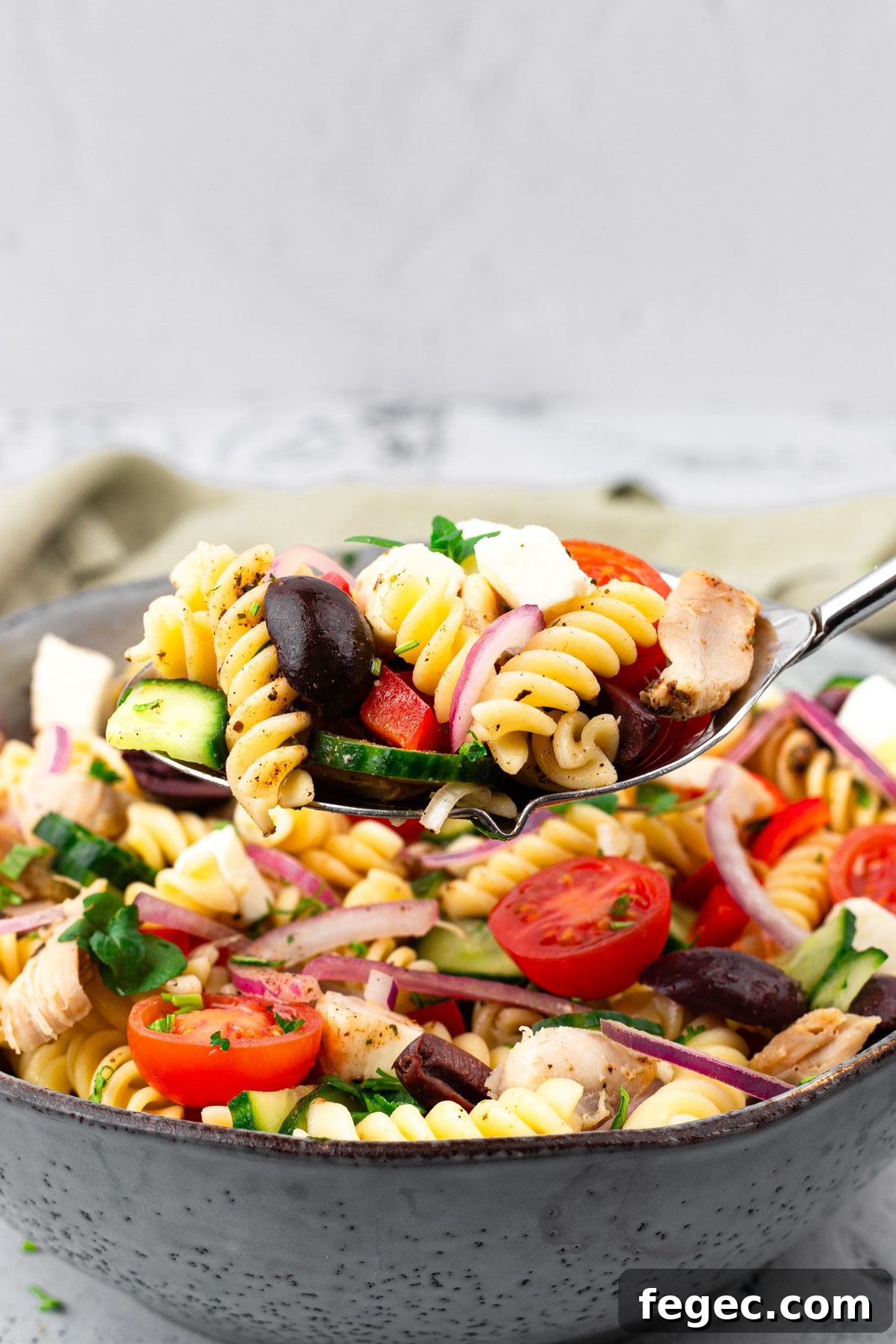Mouthwatering Italian Chicken Pasta Salad