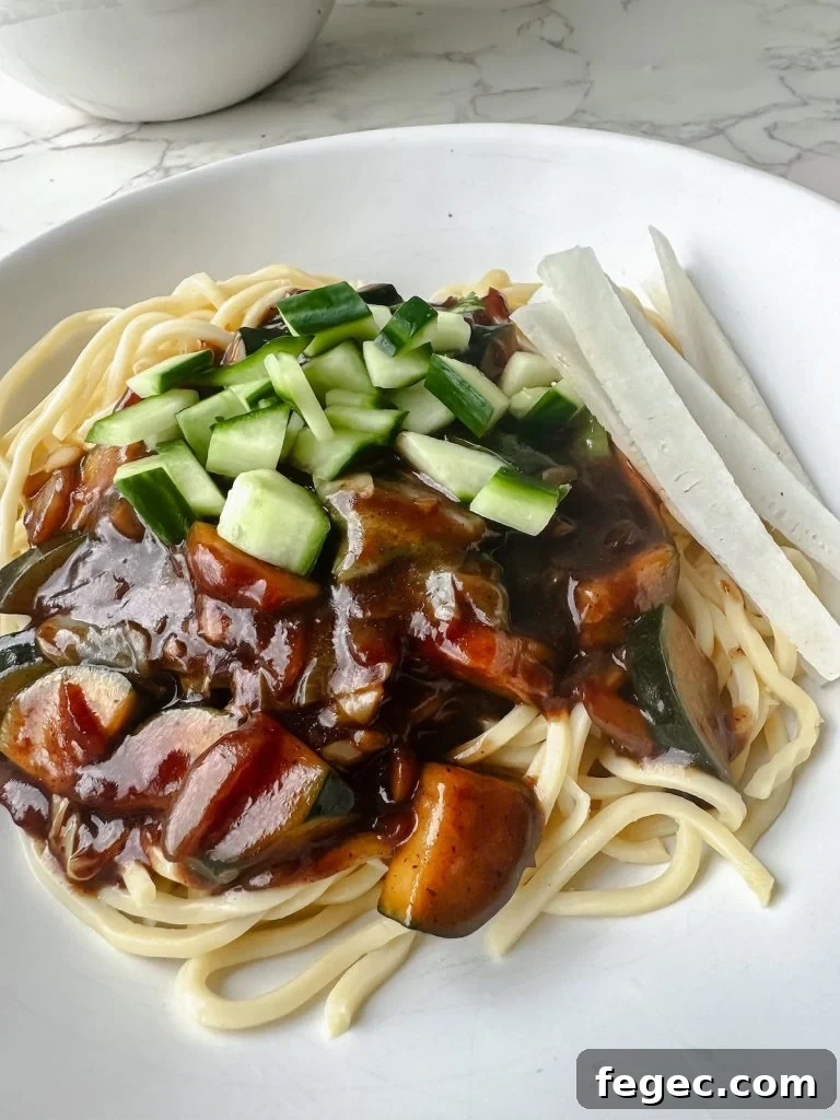 Vegan jajangmyeon