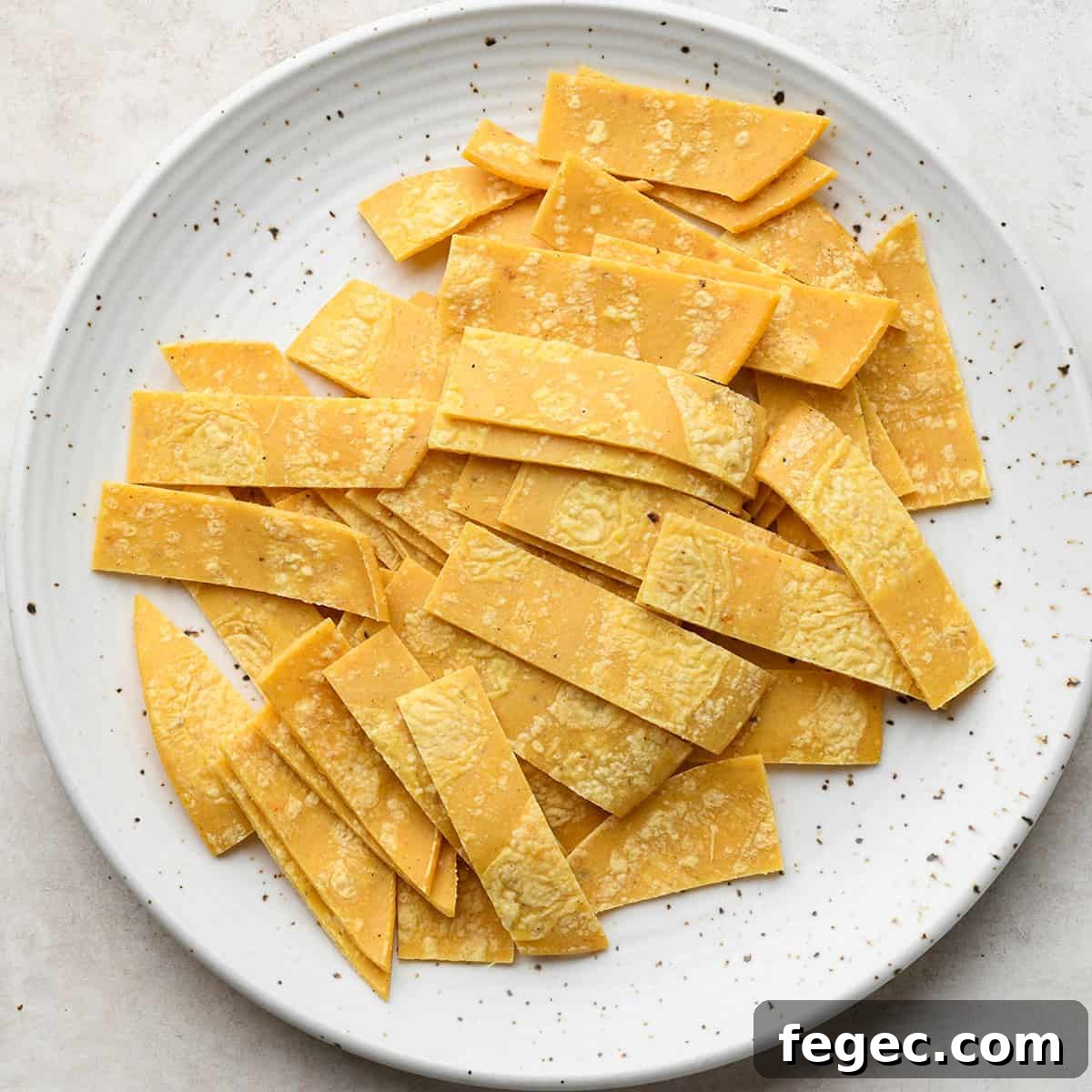 tortillas cut into strips to make this Homemade Tortilla Strips recipe