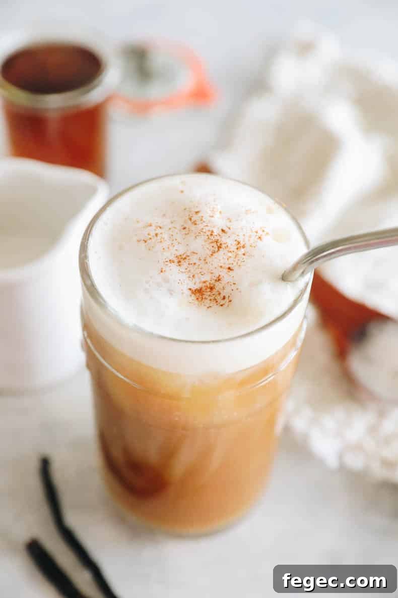two glasses of cold brew with vanilla cream