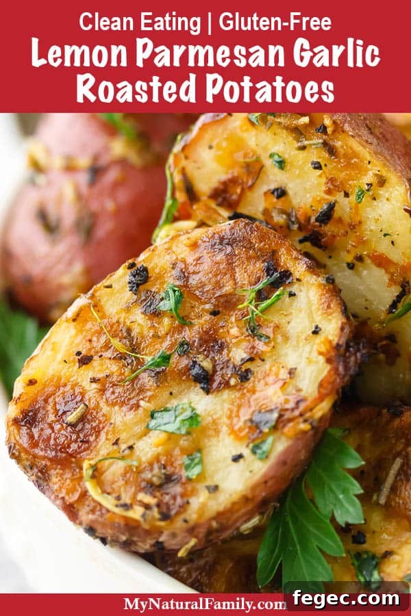 Lemon Parmesan Garlic Roasted Potatoes Recipe