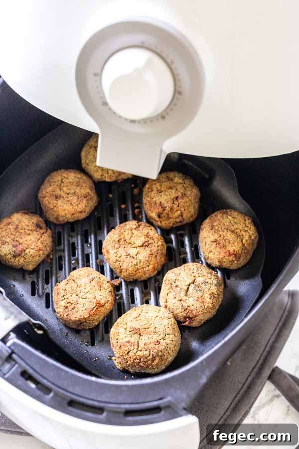 Crispy Air Fryer Falafel Recipe — Quick Homemade Chickpea Patties 3 Yes, you can turn chickpeas into falafel using an Air Fryer. This easy Air Fryer falafel recipe shows you how. They made be that dark brown compared to pan-fried or deep-fried falafel but they are just as tasty. Serve as a snack or a full meal with pita bread and a salad.