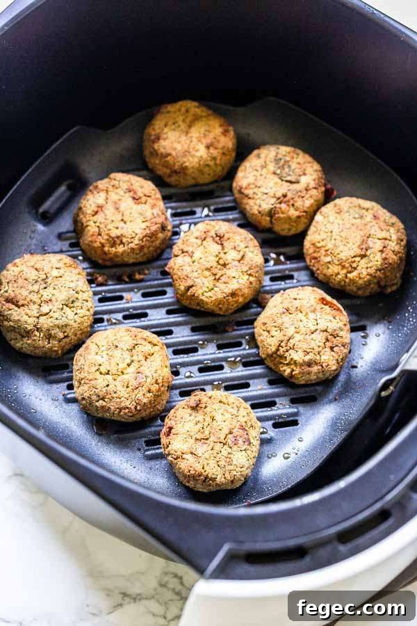 Crispy Air Fryer Falafel Recipe — Quick Homemade Chickpea Patties 4 Yes, you can turn chickpeas into falafel using an Air Fryer. This easy Air Fryer falafel recipe shows you how. They made be that dark brown compared to pan-fried or deep-fried falafel but they are just as tasty. Serve as a snack or a full meal with pita bread and a salad.