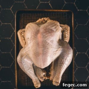 Raw turkey on a black board.