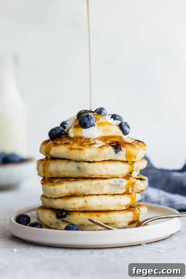 vegan blueberry pancakes