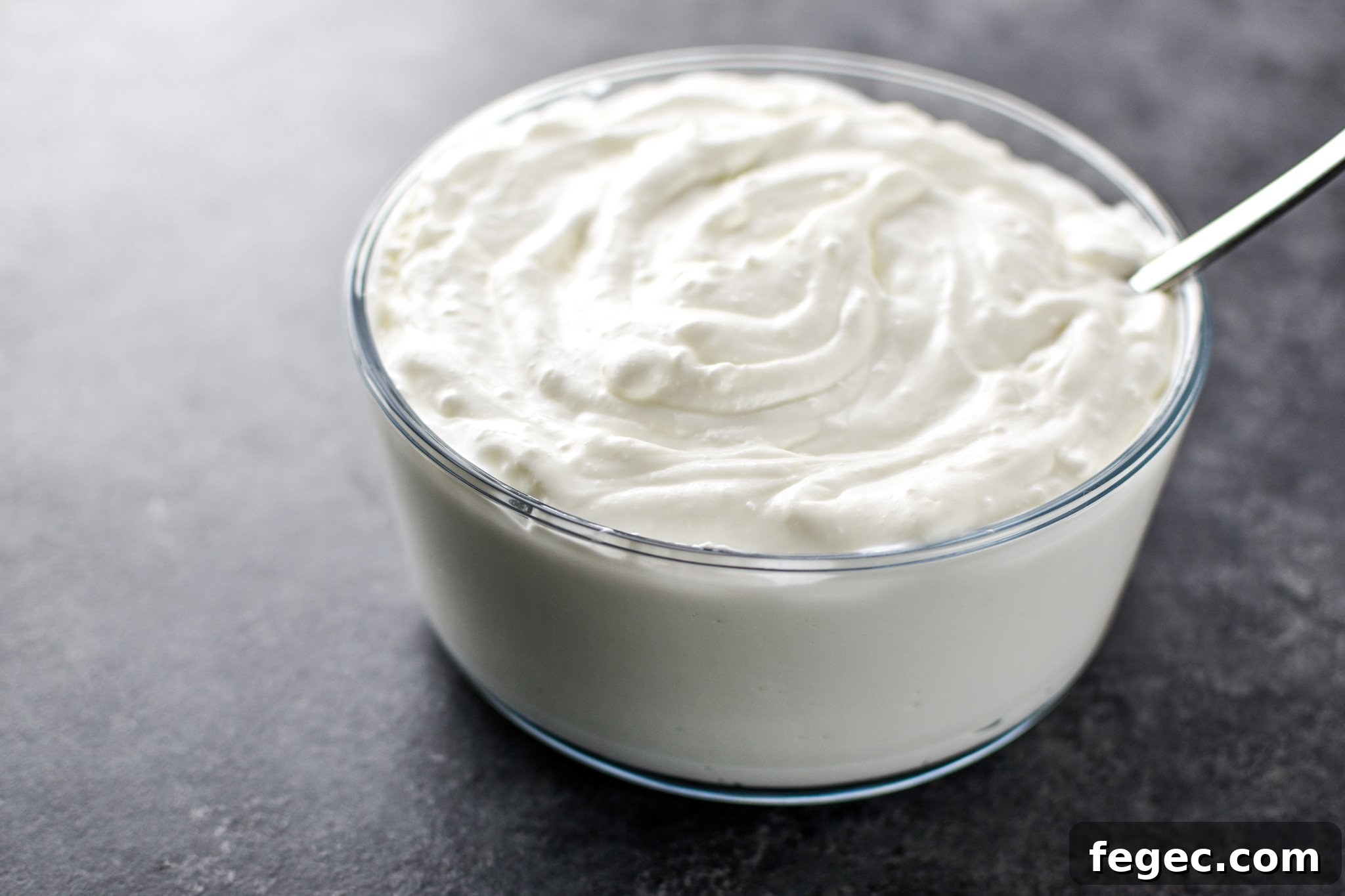 A huge bowl of freshly made Greek yogurt from the Instant Pot.
