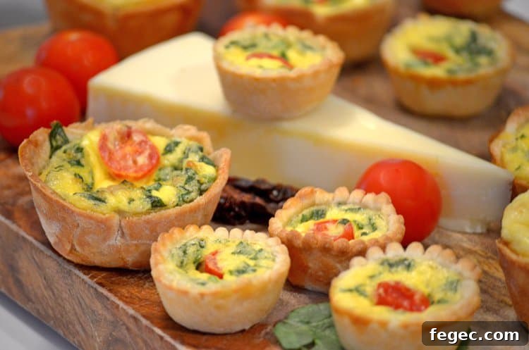 mini quiche with cheese