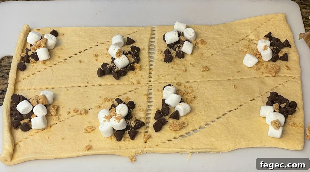 Air Fryer S'mores Crescent Roll Recipe for Gooey Dessert 4 air fryer s'mores crescent rolls
