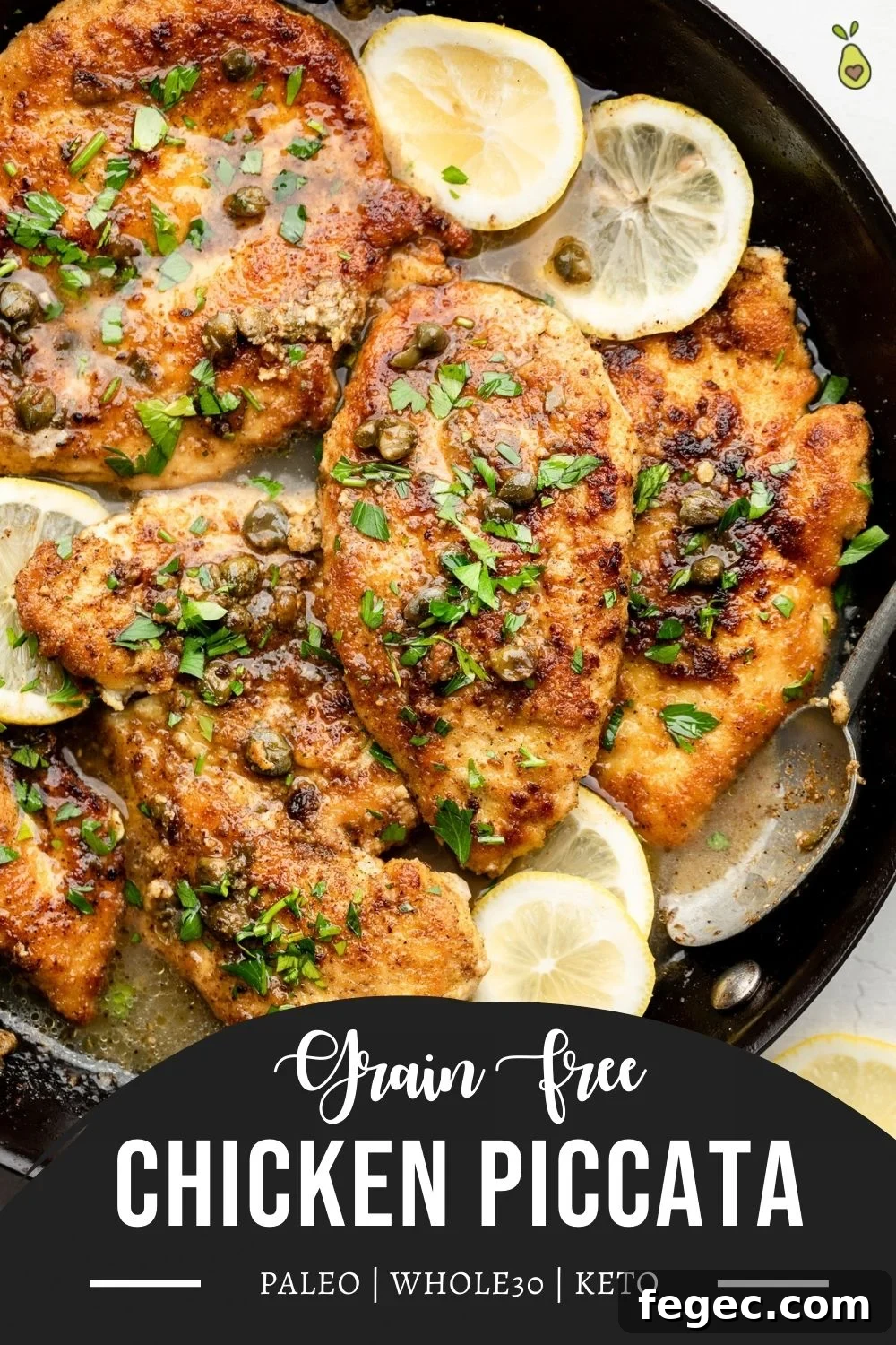 Gluten-Free Chicken Piccata with Lemon Caper Sauce 8 gluten free chicken piccata longpin for Pinterest